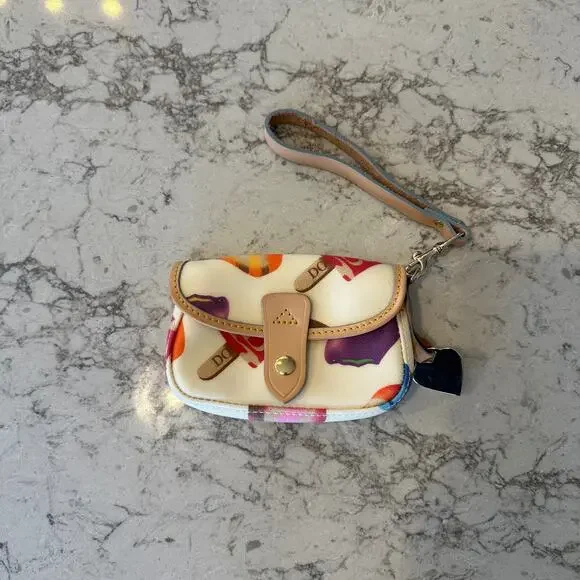 Vintage Dooney and Bourke Clutch Wristlet Fun Colorful Pattern Y2K - Picture 3 of 10